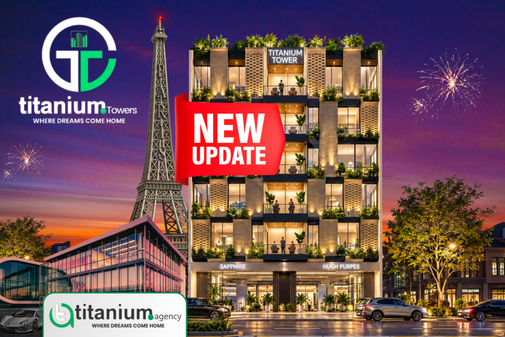 Titanium Tower 1 construction update in Bahria Town Lahore with ongoing building work