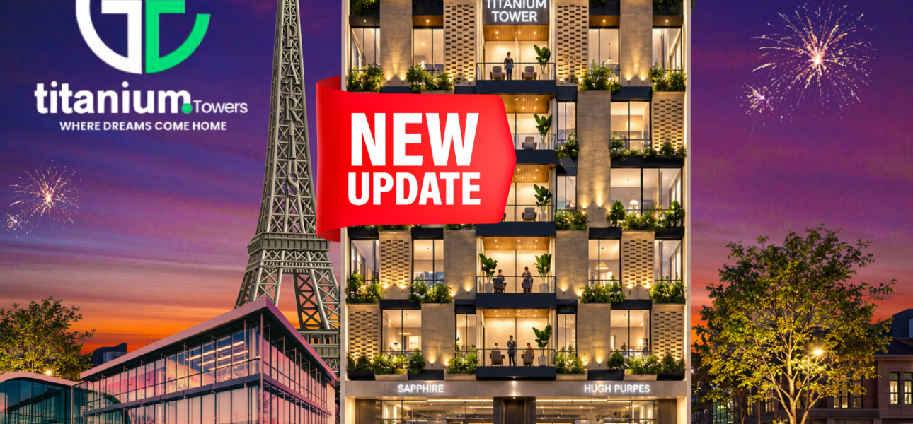 Titanium Tower 1 construction update in Bahria Town Lahore with ongoing building work