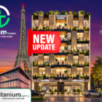 Titanium Tower 1 construction update in Bahria Town Lahore with ongoing building work